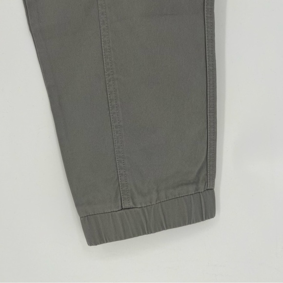 Garnet Hill Tapered Cargo Jogger Pants in Gray Cotton Plus Size 16 NEW - Picture 9 of 12